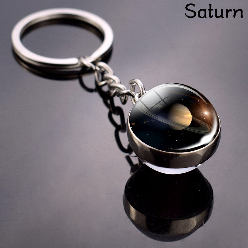 Solar System Planets Keychain - Metal Moon Phase Charm with 8 Planet Designs, Celestial-Themed Gift for Anniversaries, Keys, Wallets & Bags, Celestial Keychain | Metallic Finish | Metal Construction - Roberto Fashion House