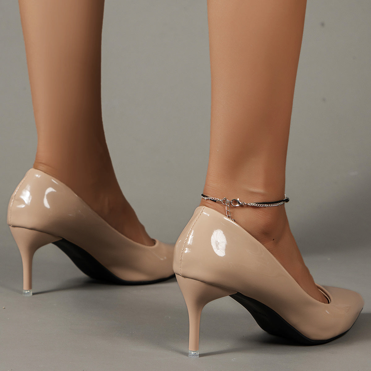 Women's Solid Color Stiletto Heels, Elegant Pointed Toe Work Pumps, Lightweight Dress Pumps - Roberto Fashion House