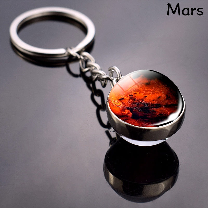 Solar System Planets Keychain - Metal Moon Phase Charm with 8 Planet Designs, Celestial-Themed Gift for Anniversaries, Keys, Wallets & Bags, Celestial Keychain | Metallic Finish | Metal Construction - Roberto Fashion House
