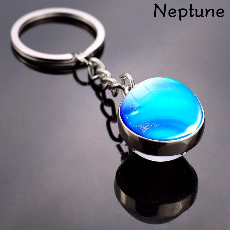 Solar System Planets Keychain - Metal Moon Phase Charm with 8 Planet Designs, Celestial-Themed Gift for Anniversaries, Keys, Wallets & Bags, Celestial Keychain | Metallic Finish | Metal Construction - Roberto Fashion House