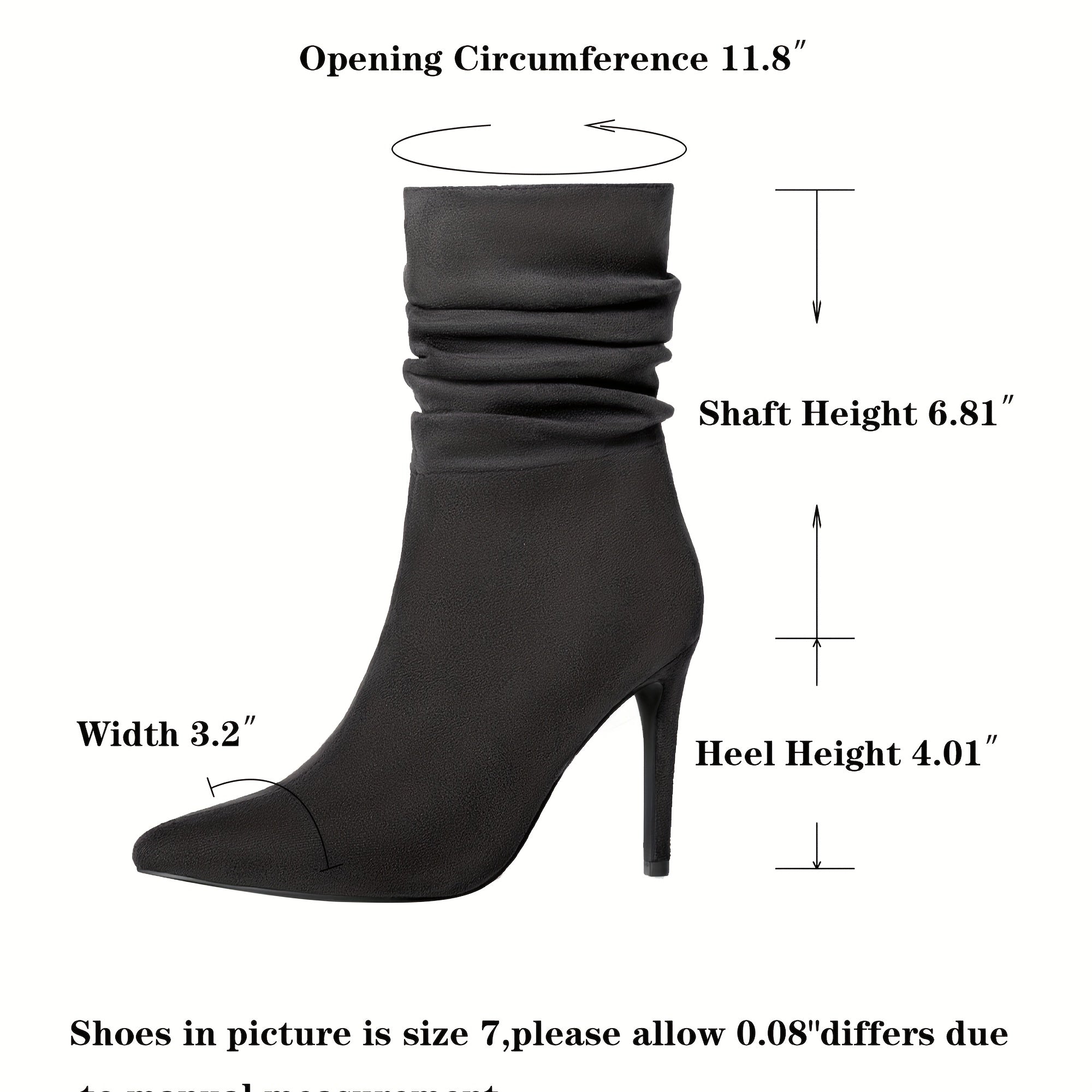 Women's Plain Fashionable Mid-Calf Boots with Zipper for Comfort and Casual Wear, Round Toe in the Middle of Calf - Roberto Fashion House