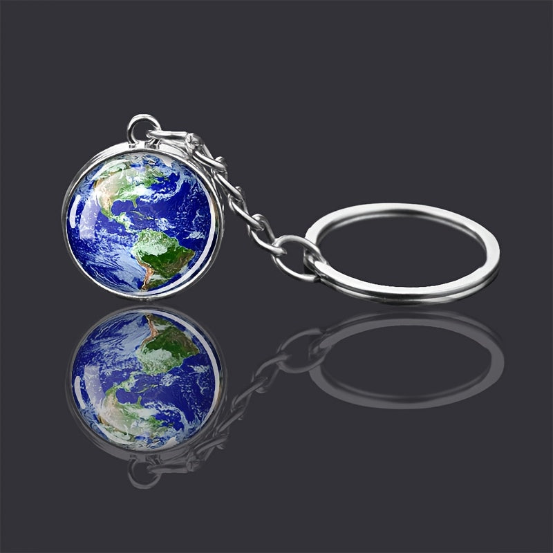 Solar System Planets Keychain - Metal Moon Phase Charm with 8 Planet Designs, Celestial-Themed Gift for Anniversaries, Keys, Wallets & Bags, Celestial Keychain | Metallic Finish | Metal Construction - Roberto Fashion House