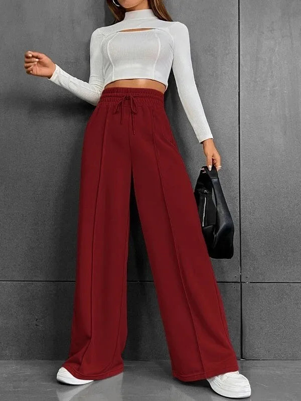 Autumn New Straight Leg Loose Sweatpants Wide Leg Pants for Outdoor Dance Casual Long Trousers Comfortable Loose Fit Long Pants
