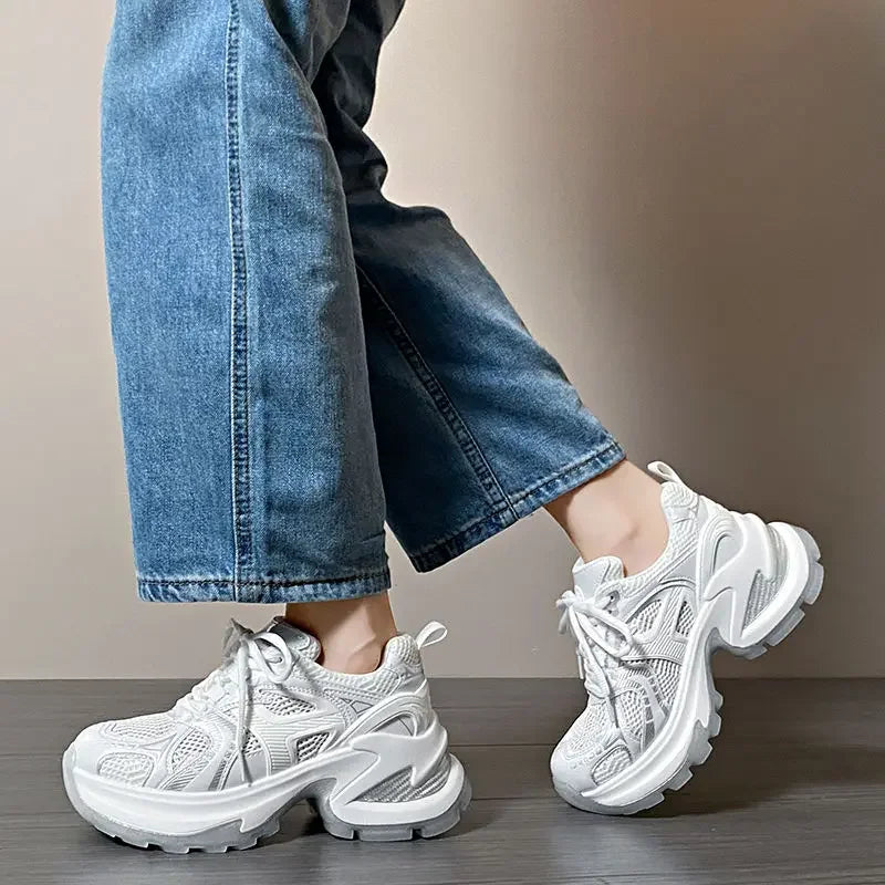 Athletic Woman Footwear 2024 New Sneakers Sports Designer Luxury Vulcanized Shoe Trends On Sale Mesh Breathable Shoes for Women - Roberto Fashion House