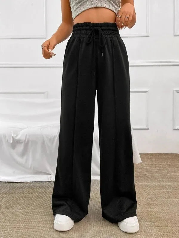 Autumn New Straight Leg Loose Sweatpants Wide Leg Pants for Outdoor Dance Casual Long Trousers Comfortable Loose Fit Long Pants