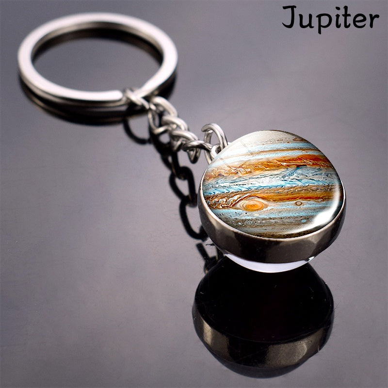Solar System Planets Keychain - Metal Moon Phase Charm with 8 Planet Designs, Celestial-Themed Gift for Anniversaries, Keys, Wallets & Bags, Celestial Keychain | Metallic Finish | Metal Construction - Roberto Fashion House