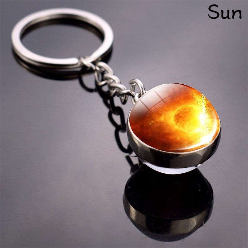 Solar System Planets Keychain - Metal Moon Phase Charm with 8 Planet Designs, Celestial-Themed Gift for Anniversaries, Keys, Wallets & Bags, Celestial Keychain | Metallic Finish | Metal Construction - Roberto Fashion House