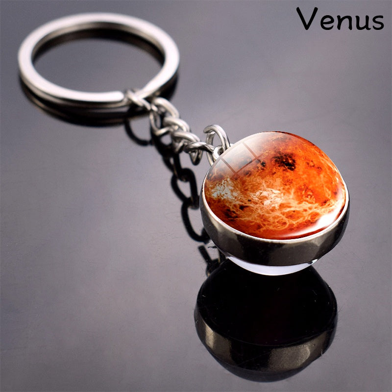Solar System Planets Keychain - Metal Moon Phase Charm with 8 Planet Designs, Celestial-Themed Gift for Anniversaries, Keys, Wallets & Bags, Celestial Keychain | Metallic Finish | Metal Construction - Roberto Fashion House